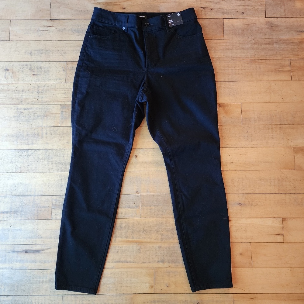 Express Skinny High Rise Jeans Size 12L NWT